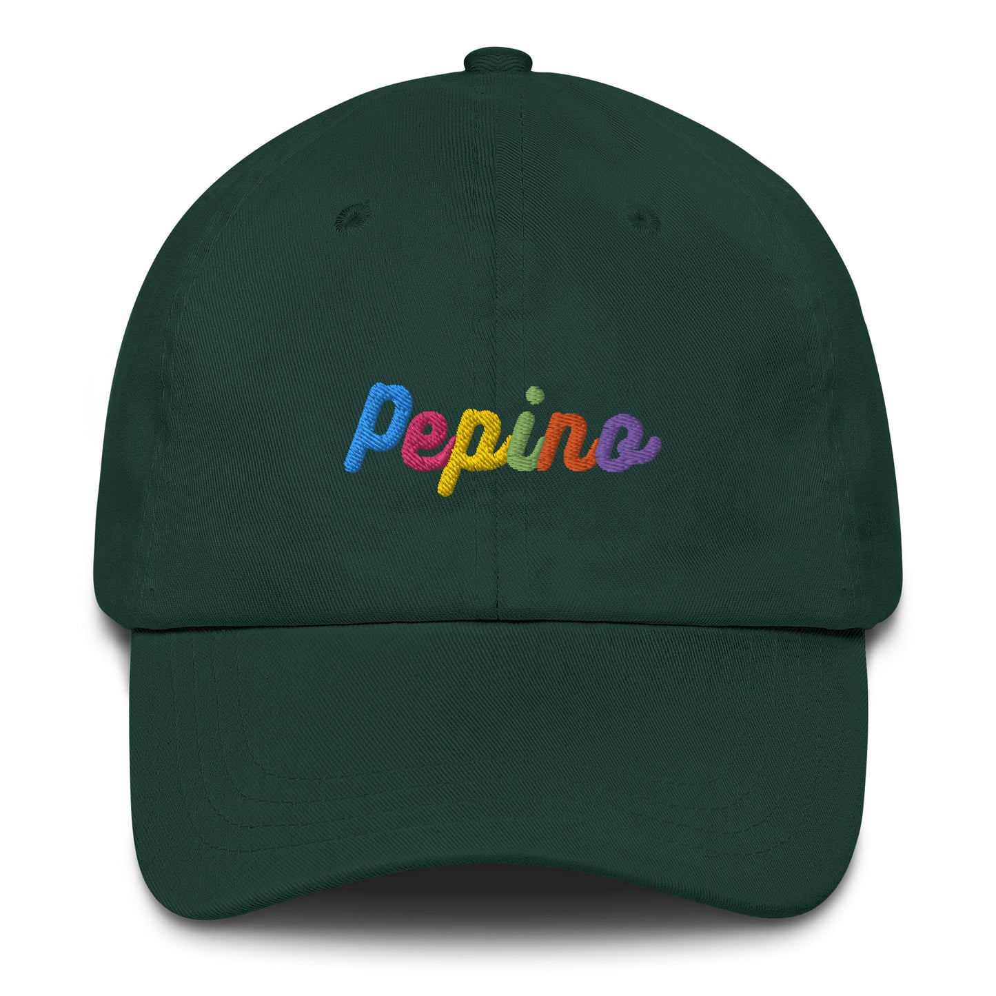 Pepino Rainbow Text, Dad Hat