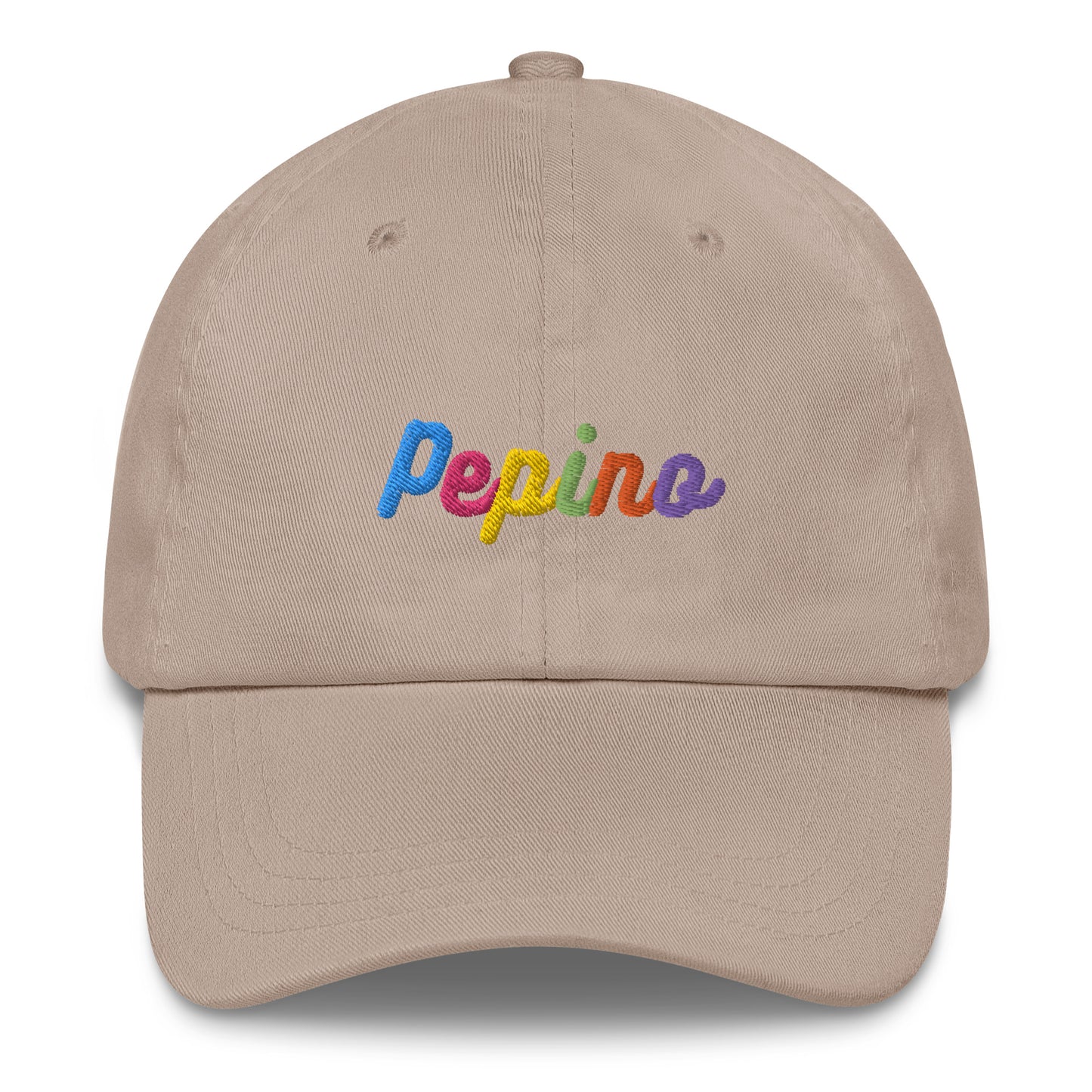 Pepino Rainbow Text, Dad Hat