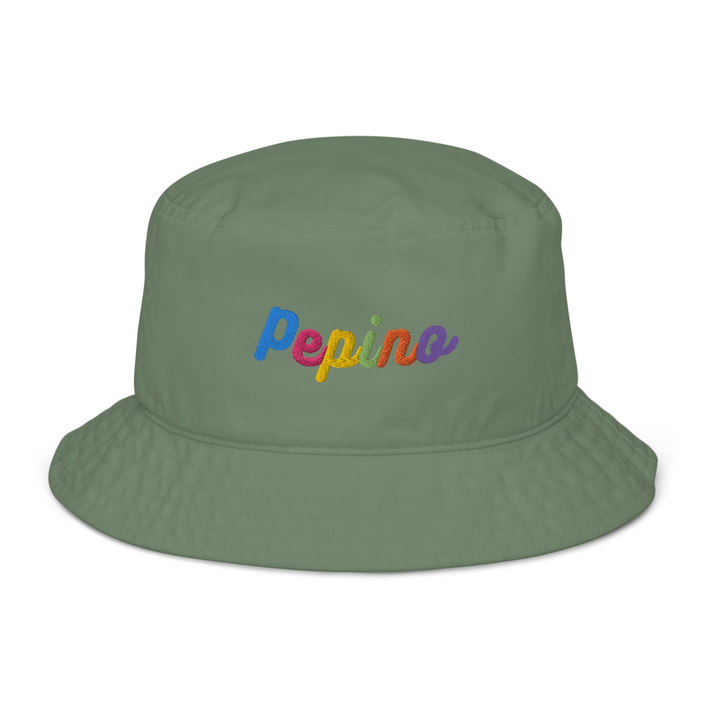 Pepino Rainbow Text Bucket Hat