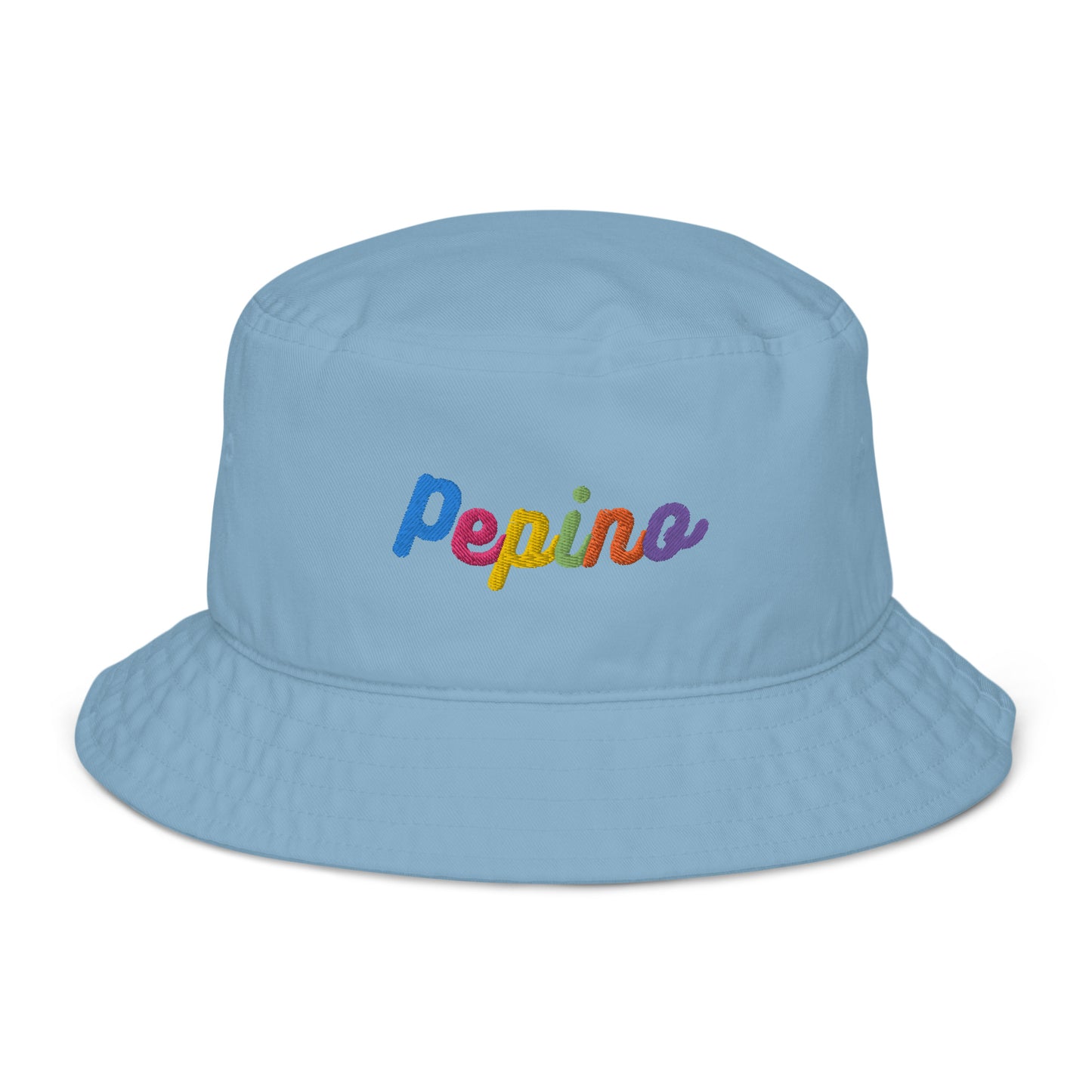 Pepino Rainbow Text Bucket Hat