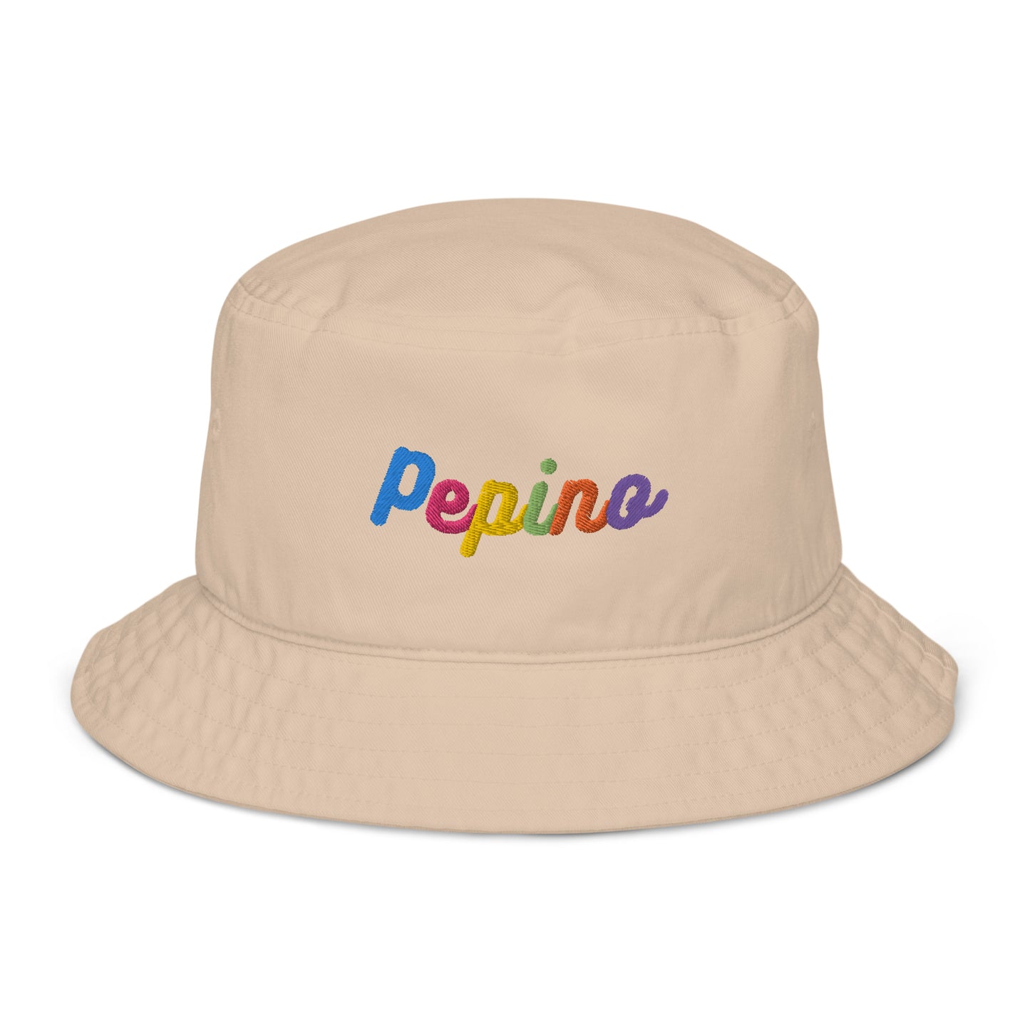 Pepino Rainbow Text Bucket Hat