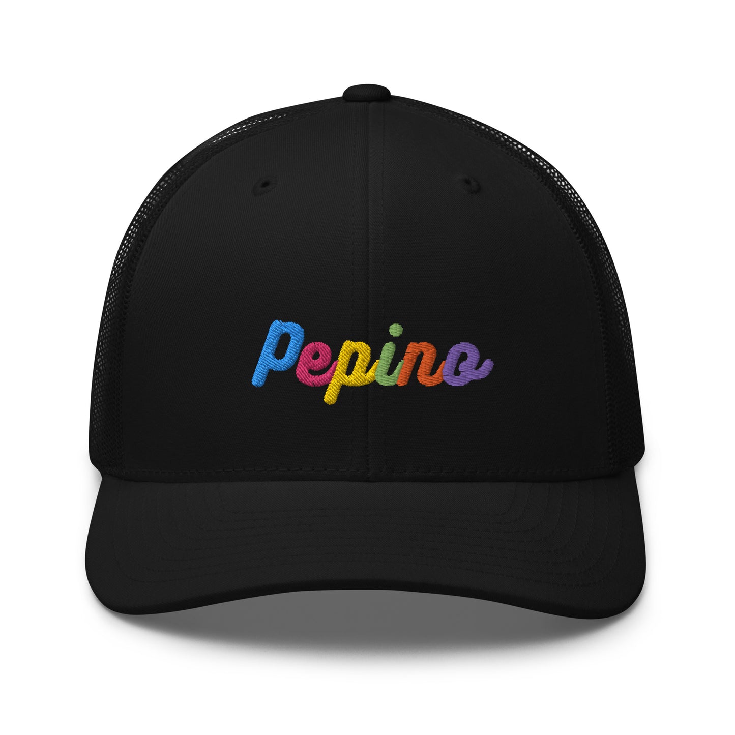 Pepino Rainbow Text, Trucker Cap