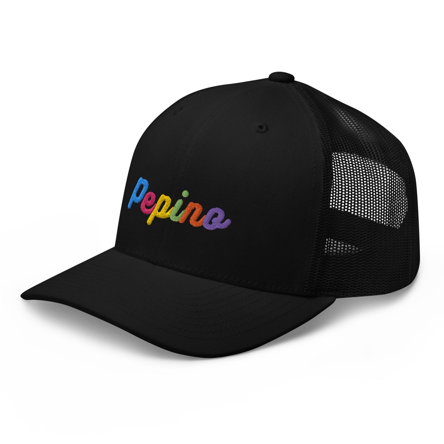 Pepino Rainbow Text, Trucker Cap