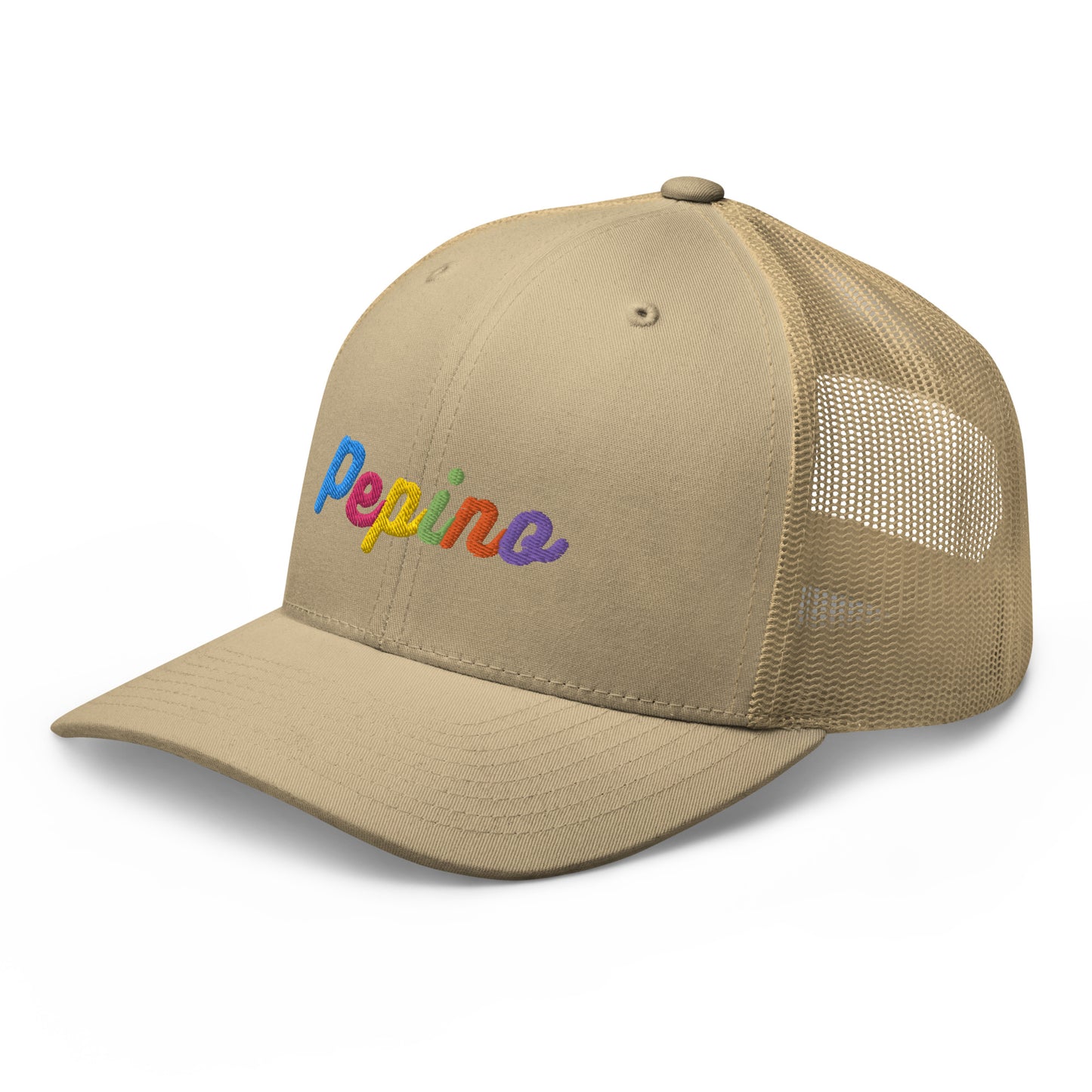 Pepino Rainbow Text, Trucker Cap