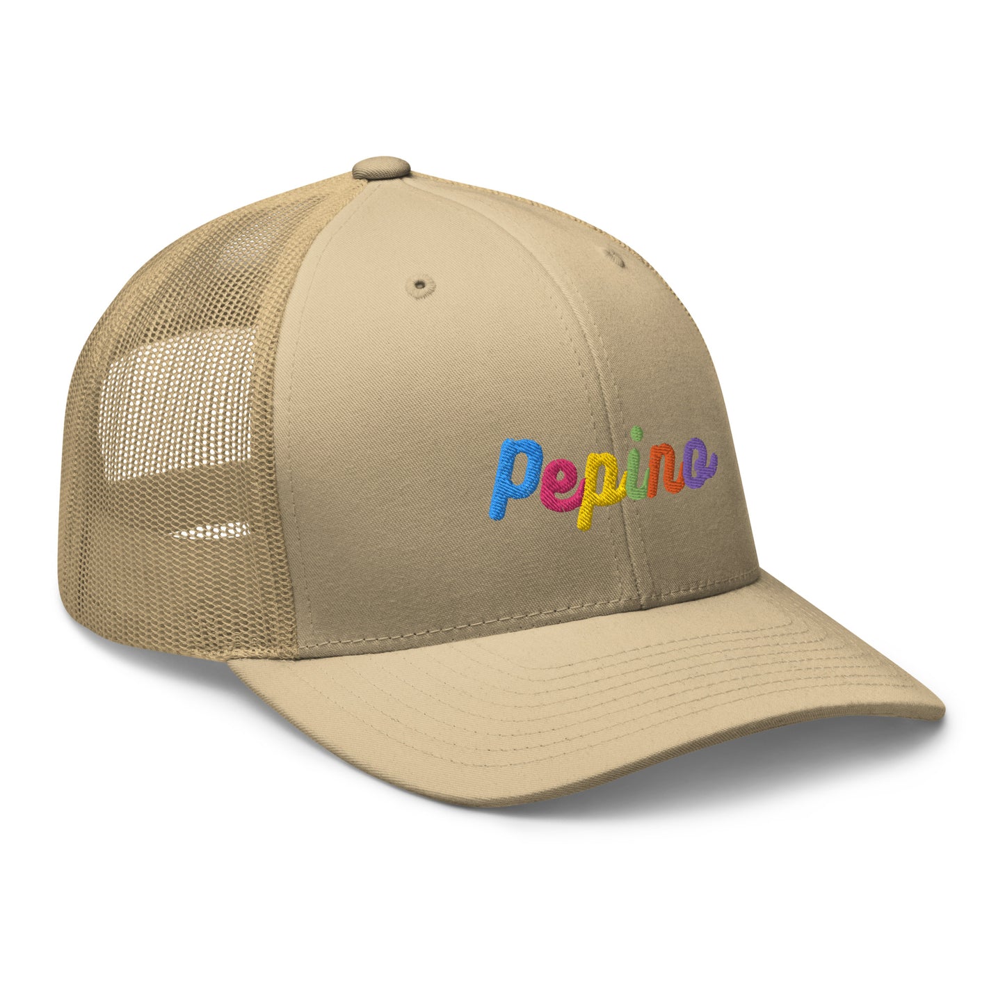 Pepino Rainbow Text, Trucker Cap