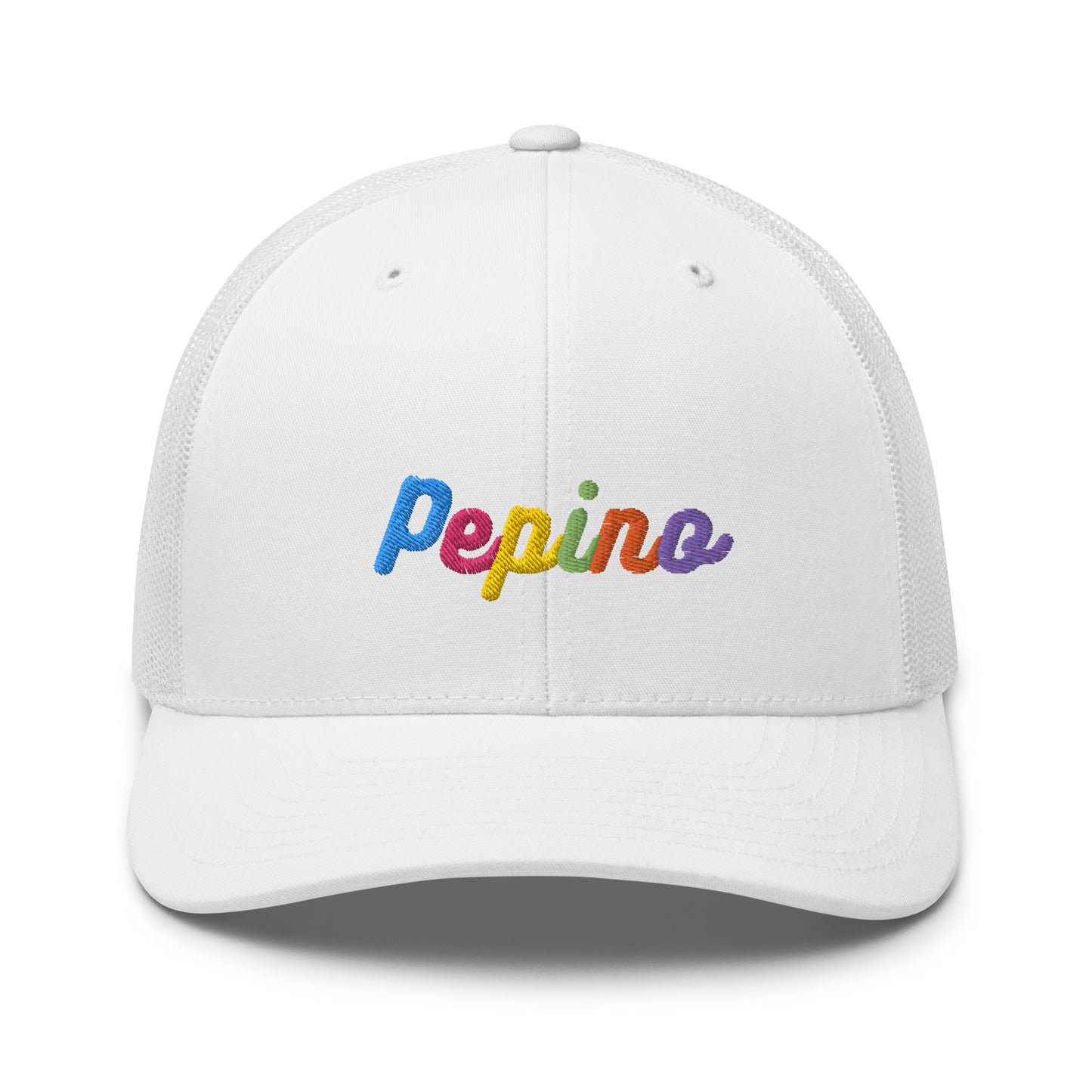 Pepino Rainbow Text, Trucker Cap