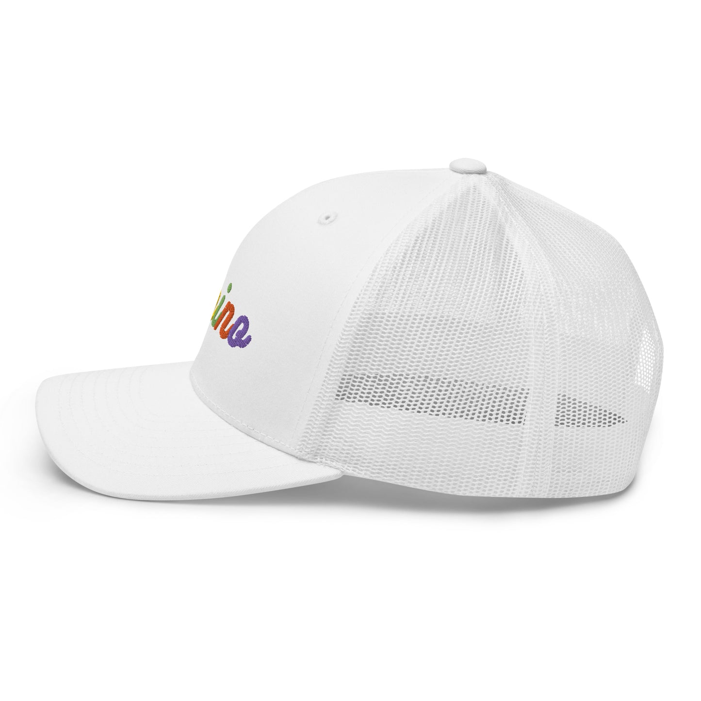 Pepino Rainbow Text, Trucker Cap