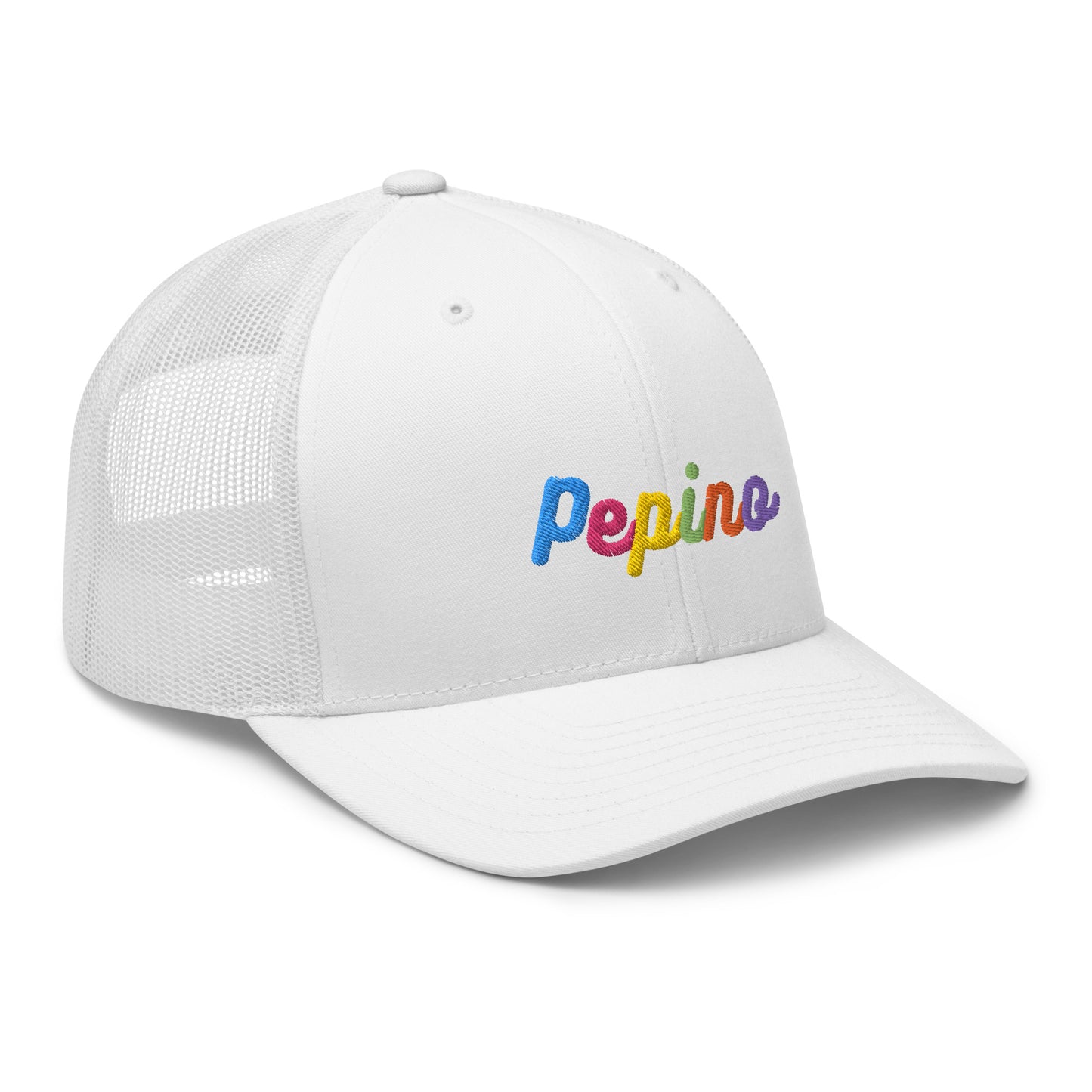 Pepino Rainbow Text, Trucker Cap